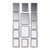 Vintage Italian Collection of White Metal Framed Mirrors, 1950, Set of 14 For Sale - Image 9 of 9