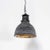 Black Mottled Prismatic Pendant Lamp from Holophane, 1940s For Sale - Image 8 of 14