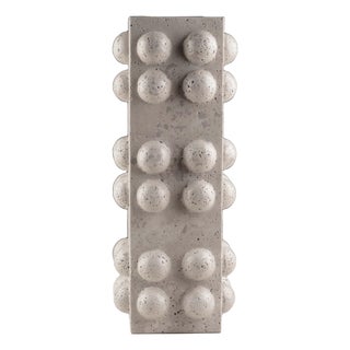 Travertine Bubble Vase by Nina Magon For Sale