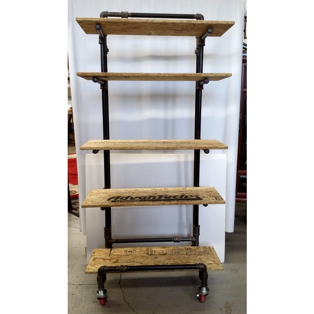 Adjustable Black Pipe Shelf Unit Chairish