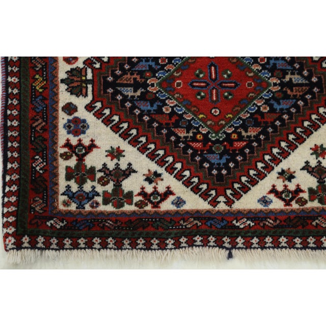 Traditional Pasargad Ivory Color Hand Knotted Persian Yalameh For Sale - Image 3 of 4