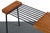 Mid-Century Modern Atomic Mid Century Modern Coffee Table Bench in Butcher Block and Metal For Sale - Image 3 of 6