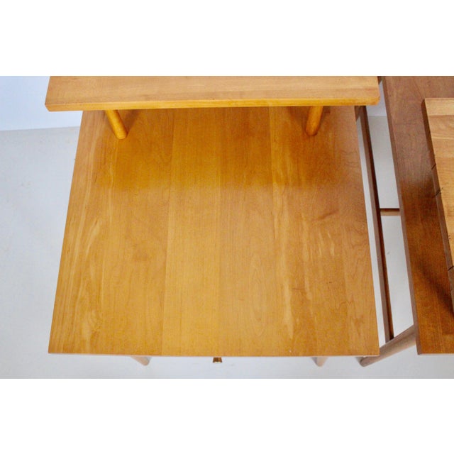 Paul McCobb Paul McCobb Planner Group Birch Step End Tables, 1960's - A Pair For Sale - Image 4 of 13