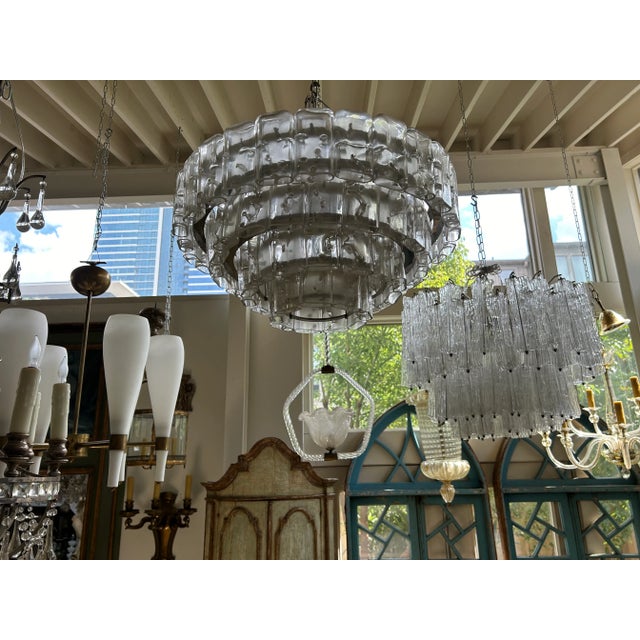 Vintage Murano Glass Chandelier by Carlo Nason for Mazzega For Sale - Image 10 of 11