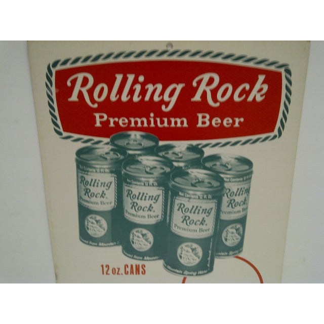 Vintage Rolling Rock Beer Advertising Sign Chairish