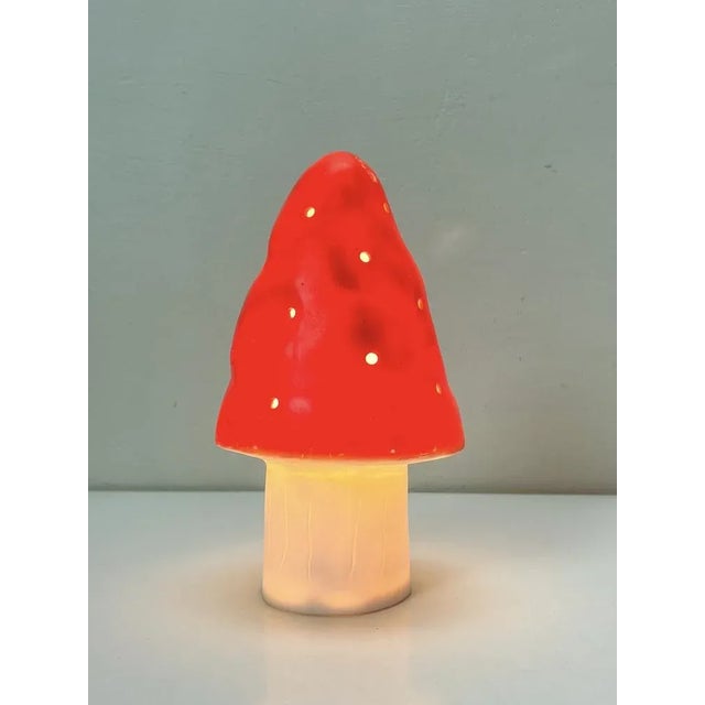 Ivory Mushroom Table Lamp from Heico, 1970s For Sale - Image 8 of 10