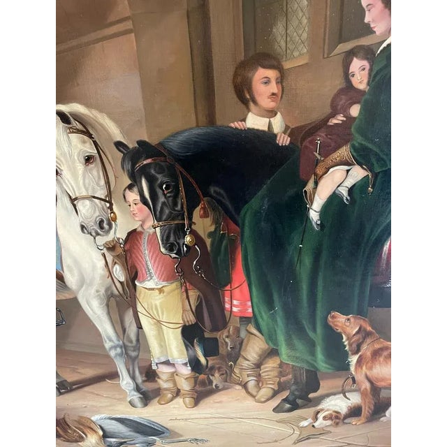 After Sir Edwin Henry Landseer, Return from Hawking, 1860, Oil on Canvas, Framed For Sale - Image 6 of 13
