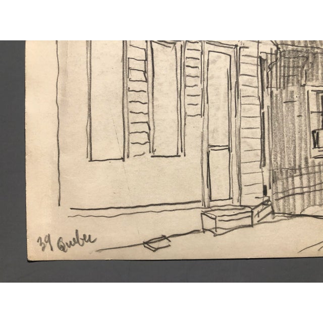 Traditional 1939 Norman Kent Quebec Streetscene For Sale - Image 3 of 4