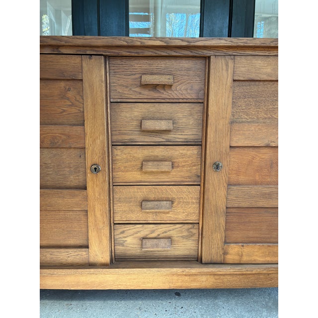 Brown 1940s Rene Gabriel Sideboard For Sale - Image 8 of 18
