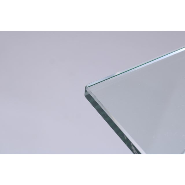 Postmodern Cantilever Side Table in Chrome and Glass from Gebra, 1980s For Sale - Image 14 of 18