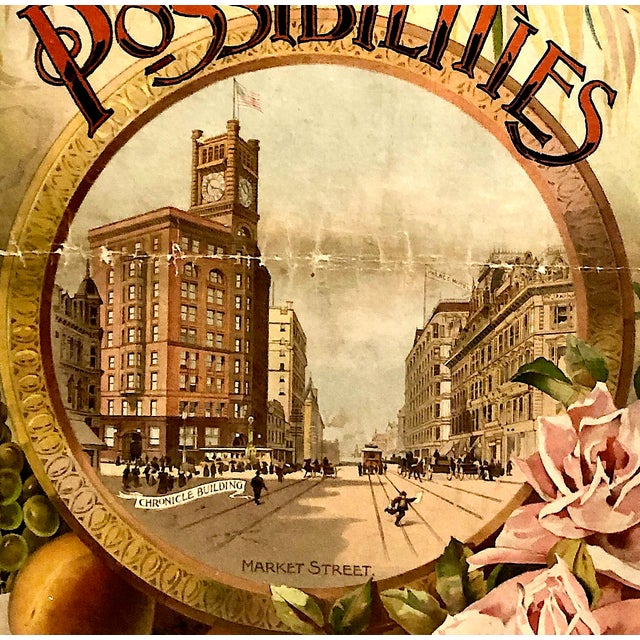 American Framed 1895 San Francisco Chronicle New Year’s Cover "California and Its Possibilities" For Sale - Image 3 of 6