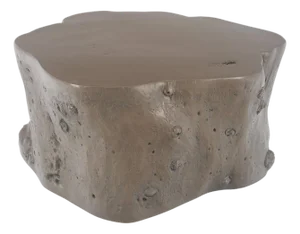 Fiberglass Organic Stomp Shape Sculptural 18" Coffee Side Occasional Table