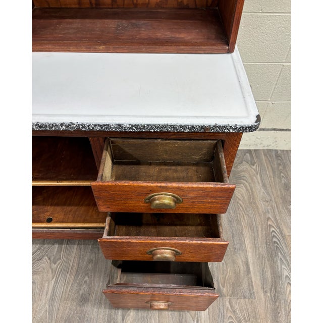 Antique Early 20th Century Hoosier Style Kitchen Cabinet For Sale - Image 17 of 18