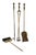 Mid 20th Century Mid 20th Century 5 Pc. Brass Fireplace Tool Set For Sale - Image 5 of 9