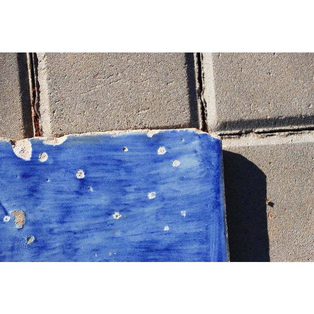Baroque 18th Century Tile Depicting a Duck Head, Portuguese For Sale - Image 3 of 7