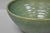 Vintage Primitive Green Glazed Ceramic Pottery Large Mixing Bowl W Handle For Sale - Image 13 of 18