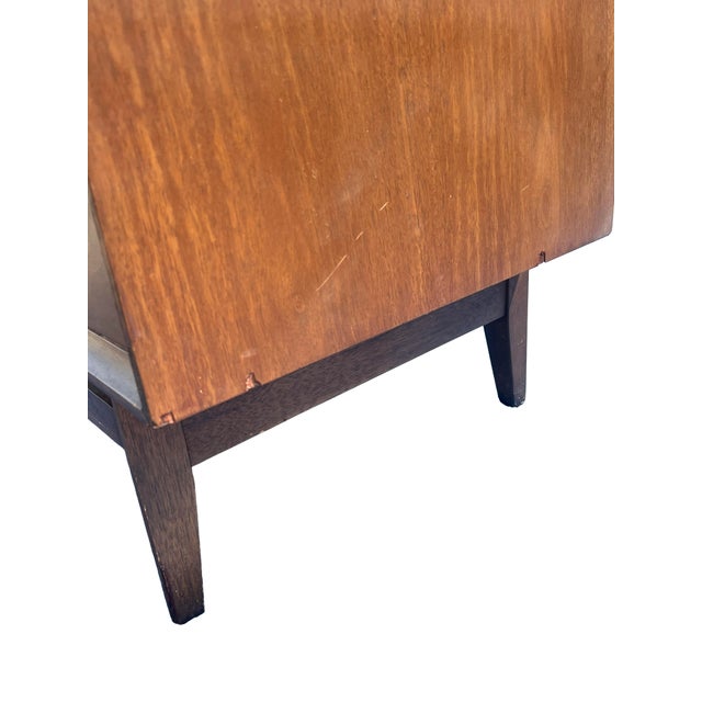 Broyhill Brasilia Tall Dresser Highboy in Vintage Mid Century Modern Style, Attributed For Sale - Image 10 of 12