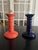 pair of candlesticks from the 80s signed Luciano This piece has an attribution mark, I am sure that it is completely...
