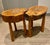 Brutalist Vintage Sculptural Wood Stools, 1970s, Set of 2 For Sale - Image 3 of 13
