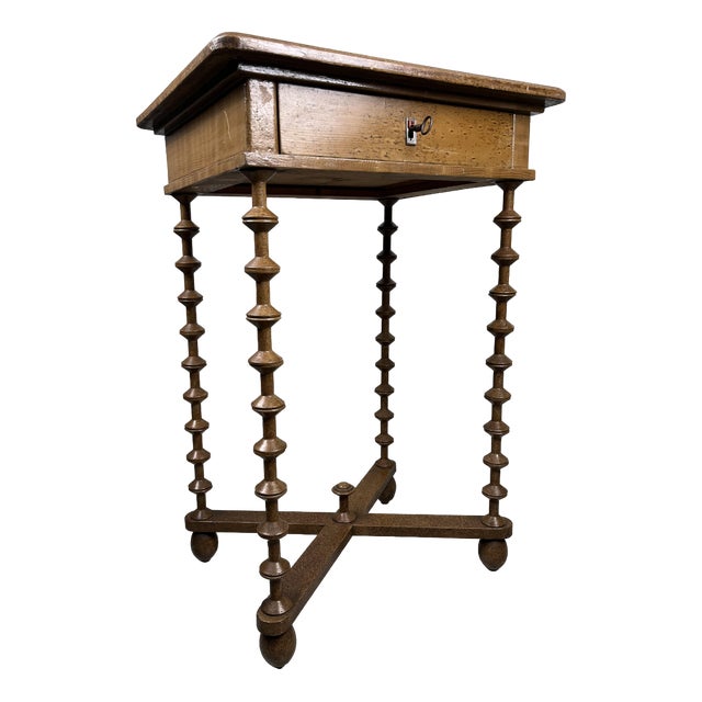 Side Table with Drawer, 1930s For Sale