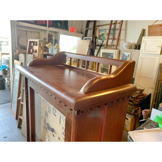 Farmhouse Vintage Grandfather Clock For Sale - Image 3 of 9