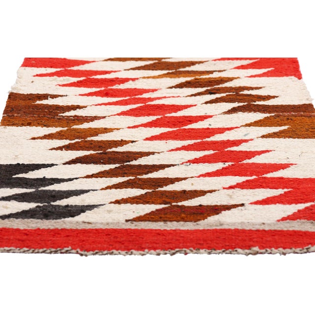 Native American Art Antique Eye Dazzler Southwest Rug, 01'06 X 03'02 For Sale - Image 4 of 10