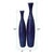 Cobalt Blue Glaze Ceramic Vases - Set of 2 For Sale In Chicago - Image 6 of 8