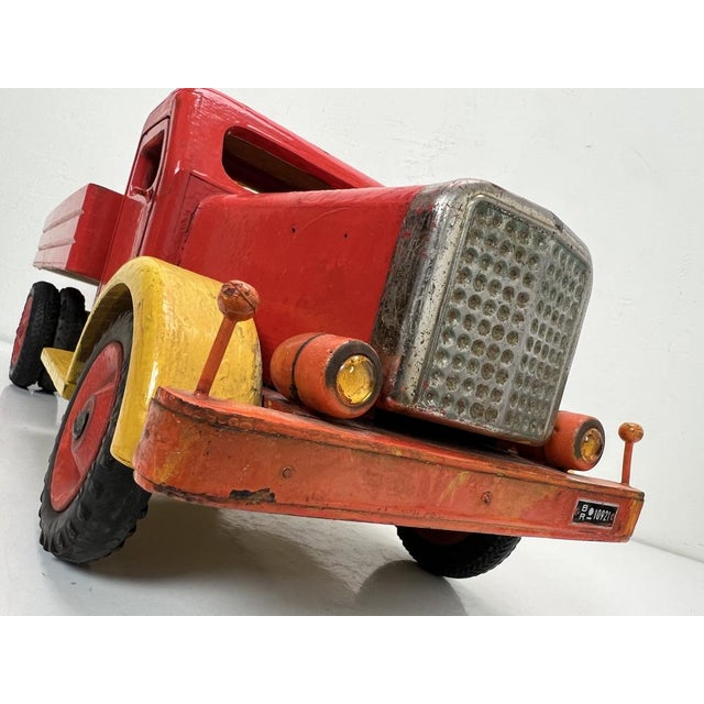 Vintage Wooden Toy Truck attributed Bigge, Germany, 1950s For Sale - Image 13 of 18