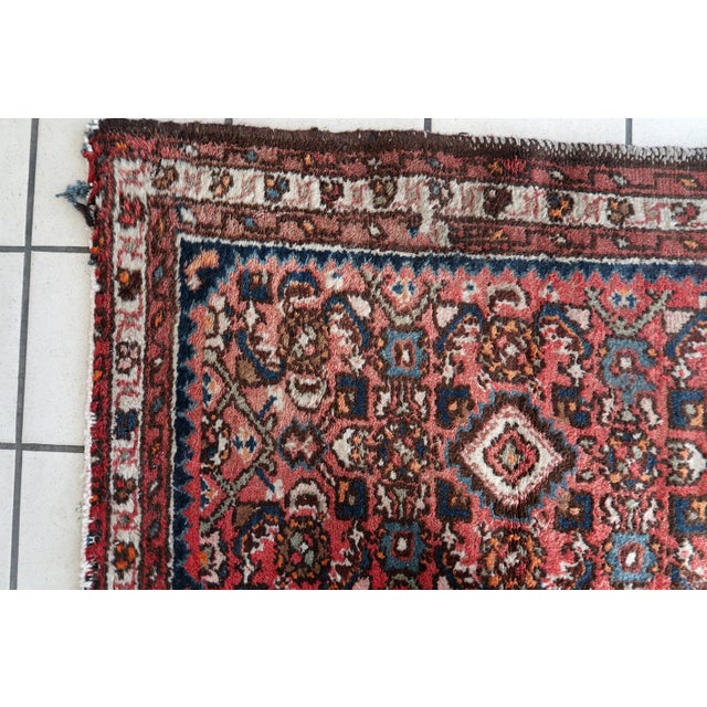 1970s, Handmade Vintage Persian Hamadan Rug 2' X 2.8' For Sale - Image 9 of 9