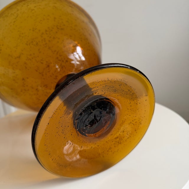 2000 - 2009 Blown Glass Salad Bowl from the Biot Glassworks For Sale - Image 5 of 7