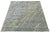 Textile Modern Abstract Rug – Hand-Tufted Wool & Viscose – Blue, Gold, and Grey For Sale - Image 7 of 10