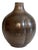 Hand-Thrown Speckled Mocha Brown Glazed Studio Ceramic Vase by Kristian Körting, Germany, 1980s For Sale