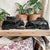 Elevate your home decor with these African Hippopotamus Folk Art Carved Black Solid Wood Figurines, designed as lidded...