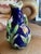 French Antique French Majolica Vase- Cyclamen Flower Motif For Sale - Image 3 of 6