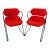 1970s Acton Stacker Cherry Red Mid Century Modern Chairs (Set of 2) For Sale