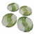 Vintage Italian Hand Painted Celery Plates, Set of Four For Sale