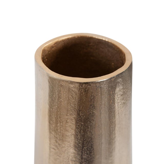 Modern Golden Ore Torpedo Shape Vase For Sale - Image 3 of 9
