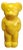 Lumibär Lamp Bear Standing in Yellow from Elmar Flötotto, Germany, 1990s For Sale