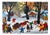 Eastern Europe Artist, Winter Village with Sled and Bear, 1997, Gouache For Sale
