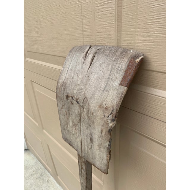 Antique 19th Century Hand Made Wooden Grain Shovel For Sale - Image 9 of 10