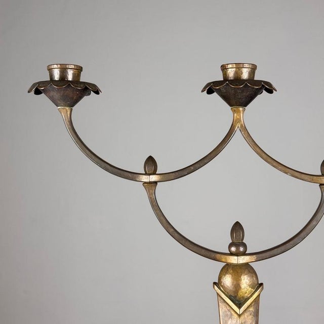 Secessionist Four-Candle Candelabra, Vienna, 1900s For Sale - Image 18 of 18