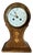 Antique Edwardian Mahogany Inlaid Balloon Shaped Mantle Clock, 1900 For Sale