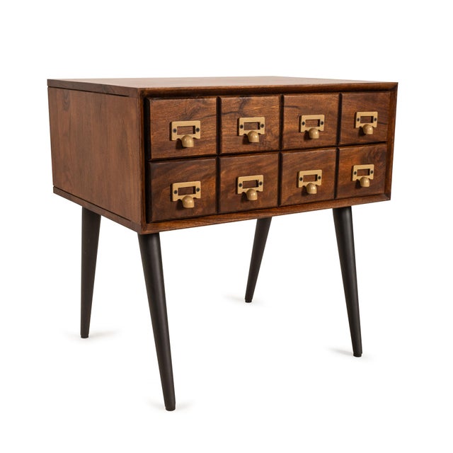 Inspired by vintage card catalogs, the Letter Box Accent Table brings nostalgic charm and practical storage to modern...