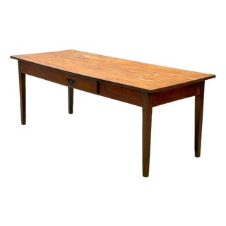 Farmhouse Wooden Table in Softwood, 1960s For Sale
