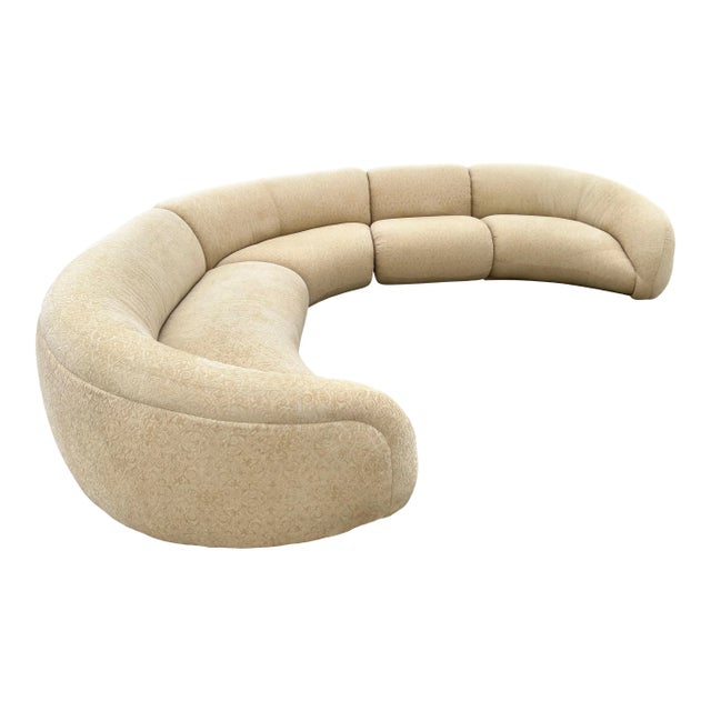 Beige Vladimir Kagan for Weiman Modular Sectional Sofa - a Pair For Sale - Image 8 of 11