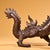Late 19th Century Gilt Bronze Walking Dragon Figurine, 1700g, High Relief, Mythical Beast For Sale - Image 10 of 10