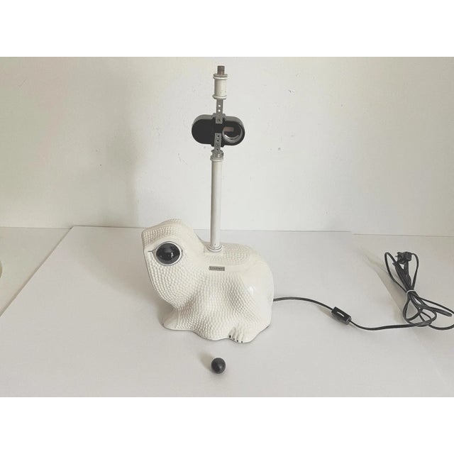1950s Italian Frog Lamp & Shade For Sale - Image 10 of 12