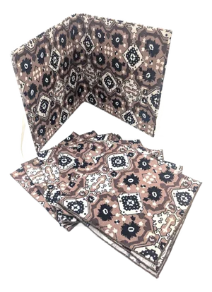 Vintage Vera Neumann "Persian Rug" Cotton Napkins, Set of 8