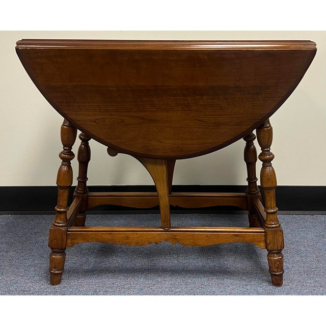 1940s Vintage 1940’s Splayed Leg Butterfly Drop Leaf Side Table For Sale - Image 5 of 7
