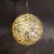 Mid-Century Modernist Smoked Amber Molten Banded Murano Glass Pendant Chandelier For Sale - Image 10 of 12